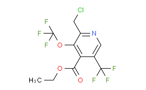 Ethyl 2-(chloromethyl)-3-(trifluoromethoxy)-5-(trifluoromethyl)pyridine-4-carboxylate