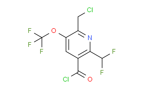 AM142560 | 1805172-02-4 | 2-(Chloromethyl)-6-(difluoromethyl)-3-(trifluoromethoxy)pyridine-5-carbonyl chloride