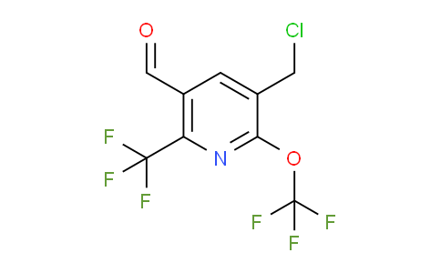 AM142565 | 1806785-71-6 | 3-(Chloromethyl)-2-(trifluoromethoxy)-6-(trifluoromethyl)pyridine-5-carboxaldehyde