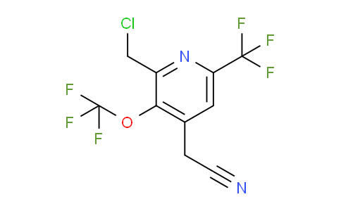 2-(Chloromethyl)-3-(trifluoromethoxy)-6-(trifluoromethyl)pyridine-4-acetonitrile