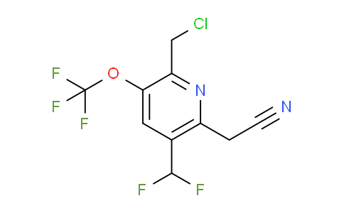 AM142573 | 1804908-20-0 | 2-(Chloromethyl)-5-(difluoromethyl)-3-(trifluoromethoxy)pyridine-6-acetonitrile