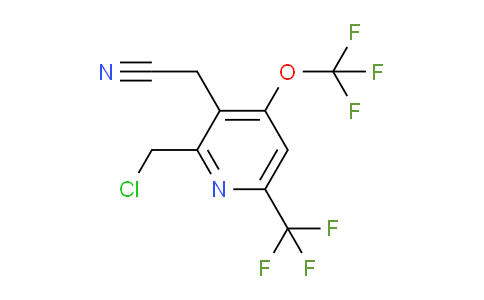 2-(Chloromethyl)-4-(trifluoromethoxy)-6-(trifluoromethyl)pyridine-3-acetonitrile