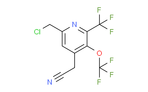 6-(Chloromethyl)-3-(trifluoromethoxy)-2-(trifluoromethyl)pyridine-4-acetonitrile