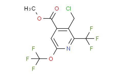 AM142582 | 1805160-67-1 | Methyl 3-(chloromethyl)-6-(trifluoromethoxy)-2-(trifluoromethyl)pyridine-4-carboxylate