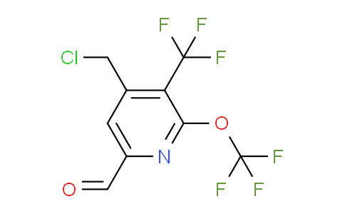 AM142583 | 1805307-72-5 | 4-(Chloromethyl)-2-(trifluoromethoxy)-3-(trifluoromethyl)pyridine-6-carboxaldehyde