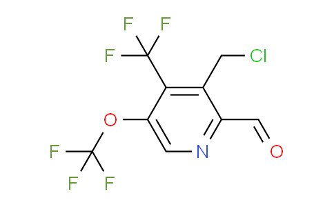 AM142585 | 1806785-75-0 | 3-(Chloromethyl)-5-(trifluoromethoxy)-4-(trifluoromethyl)pyridine-2-carboxaldehyde