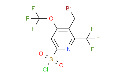 AM142606 | 1806785-19-2 | 3-(Bromomethyl)-4-(trifluoromethoxy)-2-(trifluoromethyl)pyridine-6-sulfonyl chloride