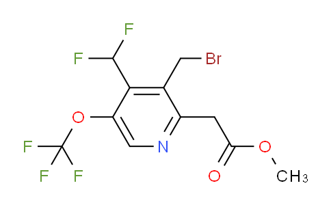 AM142613 | 1804878-61-2 | Methyl 3-(bromomethyl)-4-(difluoromethyl)-5-(trifluoromethoxy)pyridine-2-acetate