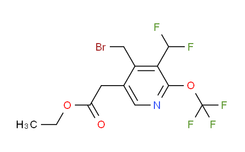AM142617 | 1806784-02-0 | Ethyl 4-(bromomethyl)-3-(difluoromethyl)-2-(trifluoromethoxy)pyridine-5-acetate