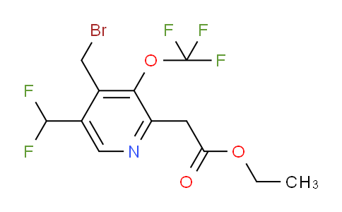 AM142620 | 1805146-20-6 | Ethyl 4-(bromomethyl)-5-(difluoromethyl)-3-(trifluoromethoxy)pyridine-2-acetate