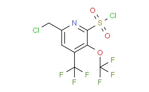6-(Chloromethyl)-3-(trifluoromethoxy)-4-(trifluoromethyl)pyridine-2-sulfonyl chloride