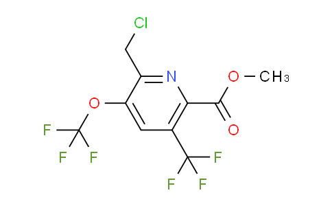 Methyl 2-(chloromethyl)-3-(trifluoromethoxy)-5-(trifluoromethyl)pyridine-6-carboxylate