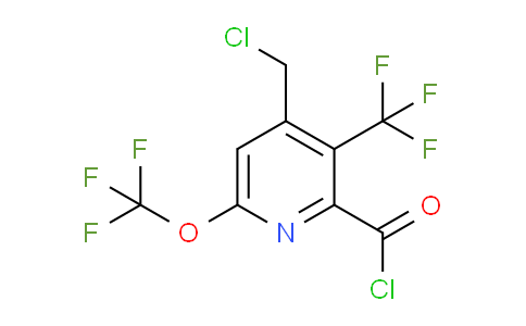 4-(Chloromethyl)-6-(trifluoromethoxy)-3-(trifluoromethyl)pyridine-2-carbonyl chloride