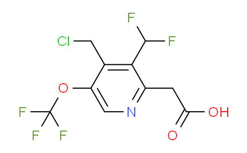 AM142723 | 1805156-53-9 | 4-(Chloromethyl)-3-(difluoromethyl)-5-(trifluoromethoxy)pyridine-2-acetic acid