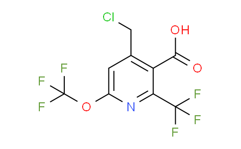 AM142749 | 1805246-29-0 | 4-(Chloromethyl)-6-(trifluoromethoxy)-2-(trifluoromethyl)pyridine-3-carboxylic acid