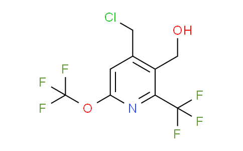 4-(Chloromethyl)-6-(trifluoromethoxy)-2-(trifluoromethyl)pyridine-3-methanol