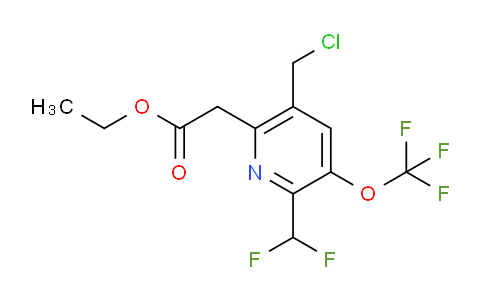 AM142784 | 1804656-89-0 | Ethyl 5-(chloromethyl)-2-(difluoromethyl)-3-(trifluoromethoxy)pyridine-6-acetate