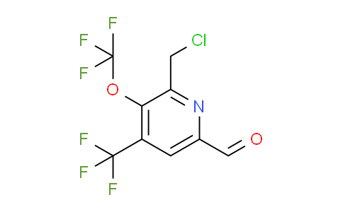 AM142815 | 1804364-20-2 | 2-(Chloromethyl)-3-(trifluoromethoxy)-4-(trifluoromethyl)pyridine-6-carboxaldehyde