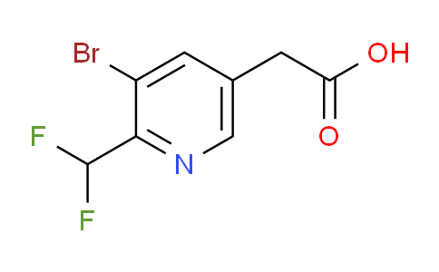 AM142816 | 1804702-98-4 | 3-Bromo-2-(difluoromethyl)pyridine-5-acetic acid