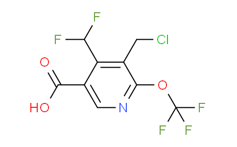 AM142821 | 1805189-56-3 | 3-(Chloromethyl)-4-(difluoromethyl)-2-(trifluoromethoxy)pyridine-5-carboxylic acid