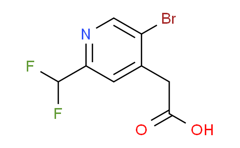 5-Bromo-2-(difluoromethyl)pyridine-4-acetic acid