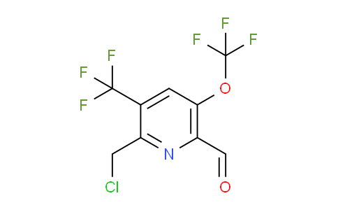 AM142828 | 1804364-39-3 | 2-(Chloromethyl)-5-(trifluoromethoxy)-3-(trifluoromethyl)pyridine-6-carboxaldehyde
