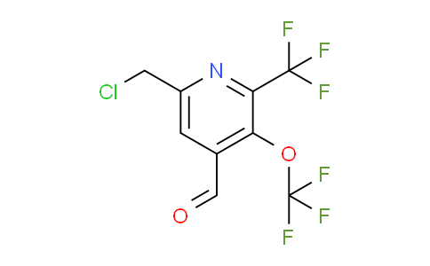 6-(Chloromethyl)-3-(trifluoromethoxy)-2-(trifluoromethyl)pyridine-4-carboxaldehyde