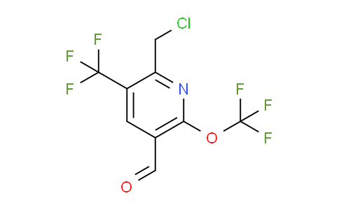 2-(Chloromethyl)-6-(trifluoromethoxy)-3-(trifluoromethyl)pyridine-5-carboxaldehyde