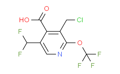 3-(Chloromethyl)-5-(difluoromethyl)-2-(trifluoromethoxy)pyridine-4-carboxylic acid