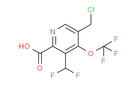 5-(Chloromethyl)-3-(difluoromethyl)-4-(trifluoromethoxy)pyridine-2-carboxylic acid