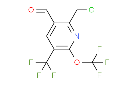 2-(Chloromethyl)-6-(trifluoromethoxy)-5-(trifluoromethyl)pyridine-3-carboxaldehyde
