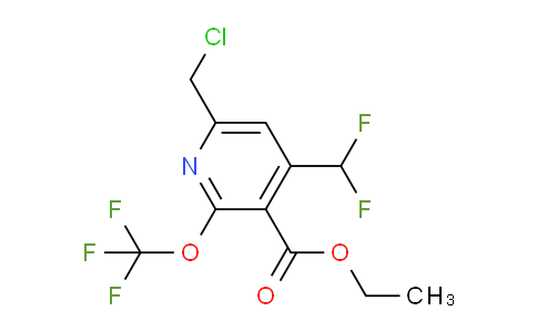 AM142840 | 1805155-20-7 | Ethyl 6-(chloromethyl)-4-(difluoromethyl)-2-(trifluoromethoxy)pyridine-3-carboxylate