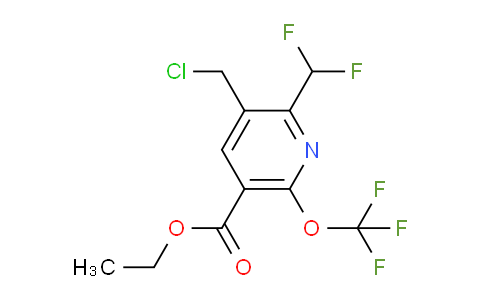 AM142853 | 1805307-59-8 | Ethyl 3-(chloromethyl)-2-(difluoromethyl)-6-(trifluoromethoxy)pyridine-5-carboxylate