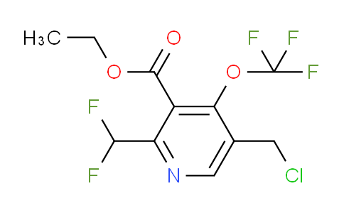 Ethyl 5-(chloromethyl)-2-(difluoromethyl)-4-(trifluoromethoxy)pyridine-3-carboxylate