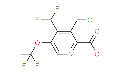 3-(Chloromethyl)-4-(difluoromethyl)-5-(trifluoromethoxy)pyridine-2-carboxylic acid
