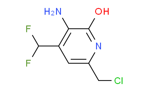 3-Amino-6-(chloromethyl)-4-(difluoromethyl)-2-hydroxypyridine