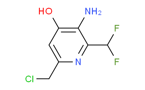 3-Amino-6-(chloromethyl)-2-(difluoromethyl)-4-hydroxypyridine