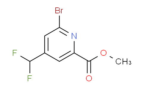 AM142923 | 1805297-41-9 | Methyl 2-bromo-4-(difluoromethyl)pyridine-6-carboxylate