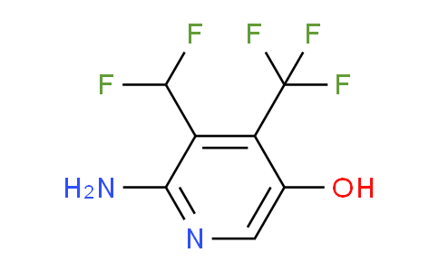 2-Amino-3-(difluoromethyl)-5-hydroxy-4-(trifluoromethyl)pyridine