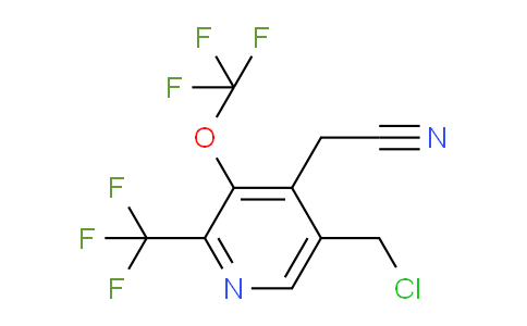 AM142951 | 1804680-29-2 | 5-(Chloromethyl)-3-(trifluoromethoxy)-2-(trifluoromethyl)pyridine-4-acetonitrile