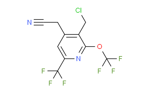 AM142967 | 1805184-71-7 | 3-(Chloromethyl)-2-(trifluoromethoxy)-6-(trifluoromethyl)pyridine-4-acetonitrile