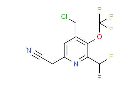 AM142975 | 1805153-34-7 | 4-(Chloromethyl)-2-(difluoromethyl)-3-(trifluoromethoxy)pyridine-6-acetonitrile