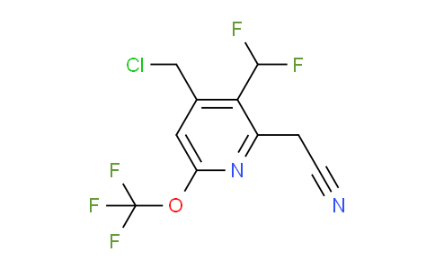 4-(Chloromethyl)-3-(difluoromethyl)-6-(trifluoromethoxy)pyridine-2-acetonitrile