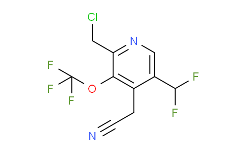 AM142988 | 1804653-98-2 | 2-(Chloromethyl)-5-(difluoromethyl)-3-(trifluoromethoxy)pyridine-4-acetonitrile