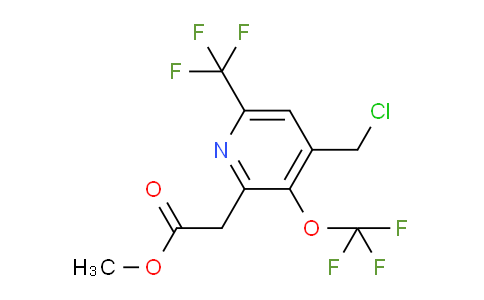 AM142996 | 1804907-82-1 | Methyl 4-(chloromethyl)-3-(trifluoromethoxy)-6-(trifluoromethyl)pyridine-2-acetate