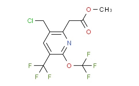 AM143000 | 1804653-40-4 | Methyl 5-(chloromethyl)-2-(trifluoromethoxy)-3-(trifluoromethyl)pyridine-6-acetate