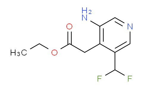 AM143001 | 1804439-70-0 | Ethyl 3-amino-5-(difluoromethyl)pyridine-4-acetate