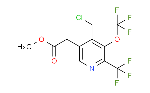 AM143004 | 1804366-21-9 | Methyl 4-(chloromethyl)-3-(trifluoromethoxy)-2-(trifluoromethyl)pyridine-5-acetate