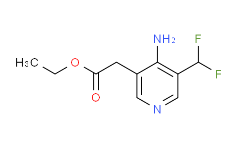 Ethyl 4-amino-3-(difluoromethyl)pyridine-5-acetate