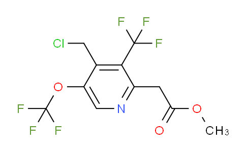 Methyl 4-(chloromethyl)-5-(trifluoromethoxy)-3-(trifluoromethyl)pyridine-2-acetate